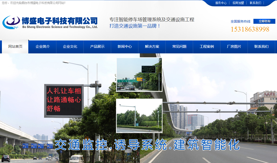 烟台博盛电子网站案例